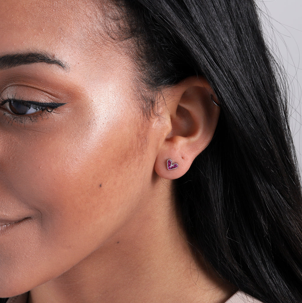 Message Bottle Earrings 'Just Love' - sterling silver-NuNu jewellery