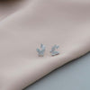 Sterling Silver Twin Butterfly Earrings Studs - sterling silver-NuNu jewellery