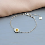 'One In A Million' Mum's Daisy Bracelet - sterling silver-NuNu jewellery