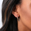 Sterling silver mini pearls hoop - sterling silver-NuNu jewellery