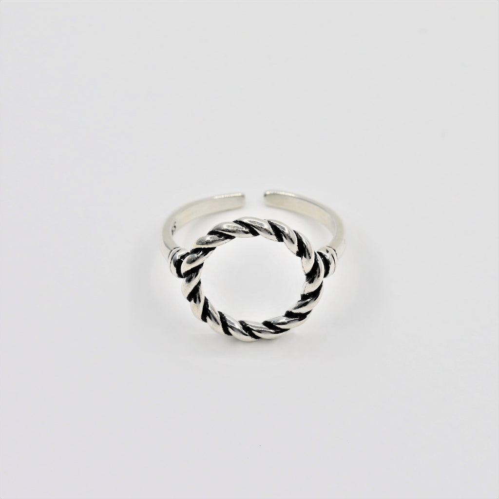 Handmade Circle Ring - sterling silver-NuNu jewellery