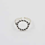 Handmade Circle Ring - sterling silver-NuNu jewellery