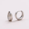 Sterling silver chunky ear hoop - sterling silver-NuNu jewellery
