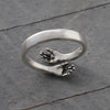 Sterling Silver Hug Ring - sterling silver-NuNu jewellery