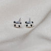 Sterling Silver Panda Earrings - sterling silver-NuNu jewellery