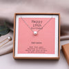 Sterling Silver Happy 18th Birthday Necklace - sterling silver-NuNu jewellery