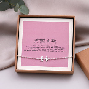 Mother And Son Together Bracelet - sterling silver-NuNu jewellery