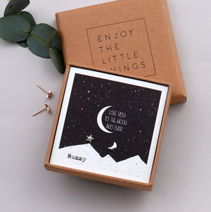 'To The Moon And Back' Earrings - sterling silver-NuNu jewellery