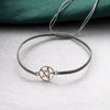 Sterling Silver Pentacle Friendship Bracelet - sterling silver-NuNu jewellery