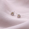 Sterling Silver Flower Earrings For Friends - sterling silver-NuNu jewellery