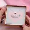 Mother And Daughter Distance Necklace - sterling silver-NuNu jewellery