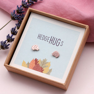 'Hedgehugs' Sterling Silver Hedgehog Earrings - sterling silver-NuNu jewellery