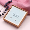 Belated Birthday Sterling Silver Heart Earrings - sterling silver-NuNu jewellery
