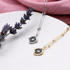 Sterling silver enamel star necklace - sterling silver-NuNu jewellery