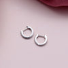 Sterling Silver Classic Circle Earring Hoop - sterling silver-NuNu jewellery