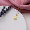 Gold Plated Sterling Silver Flower of Life Necklace - sterling silver-NuNu jewellery