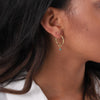 Sterling Silver Birthstone Ear Hoops - sterling silver-NuNu jewellery