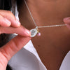 Sterling Silver Initial Pendant Necklace - sterling silver-NuNu jewellery