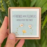Sterling Silver 'Friends Were Flowers' Earring Studs - sterling silver-NuNu jewellery