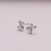 Sterling Silver Bee Earrings Studs - sterling silver-NuNu jewellery