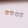 Tiny Little Paws Earring Studs - sterling silver-NuNu jewellery