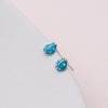 Mini Enamel Ladybird Earrings Studs - sterling silver-NuNu jewellery