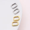 Sterling Silver Rectangular Hoop - sterling silver-NuNu jewellery