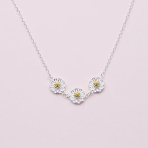 Sterling Silver Daisy Chain Necklace - sterling silver-NuNu jewellery