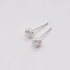 Sterling Silver Friendship Knot Ear Studs Earrings - sterling silver-NuNu jewellery