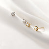 Sterling Silver 'One Of A Kind' Pearl Earring Studs - sterling silver-NuNu jewellery