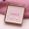 Sterling Silver 'Love You More Than' Doughnuts Earrings - sterling silver-NuNu jewellery