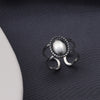 Oval  Ring - sterling silver-NuNu jewellery