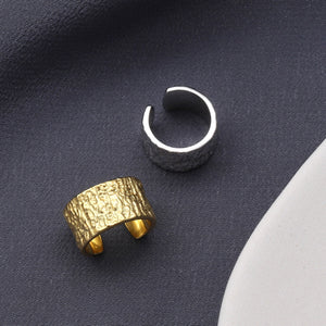 Textured Ear Cuff - sterling silver-NuNu jewellery