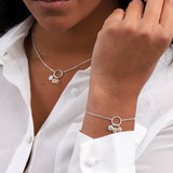 Three Magical Snowflakes Bracelet Or Necklace - sterling silver-NuNu jewellery