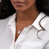 Oval Cross Pendant Necklace - sterling silver-NuNu jewellery