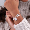 Sweet Heart Crown and Heart chunky Bracelet - sterling silver-NuNu jewellery