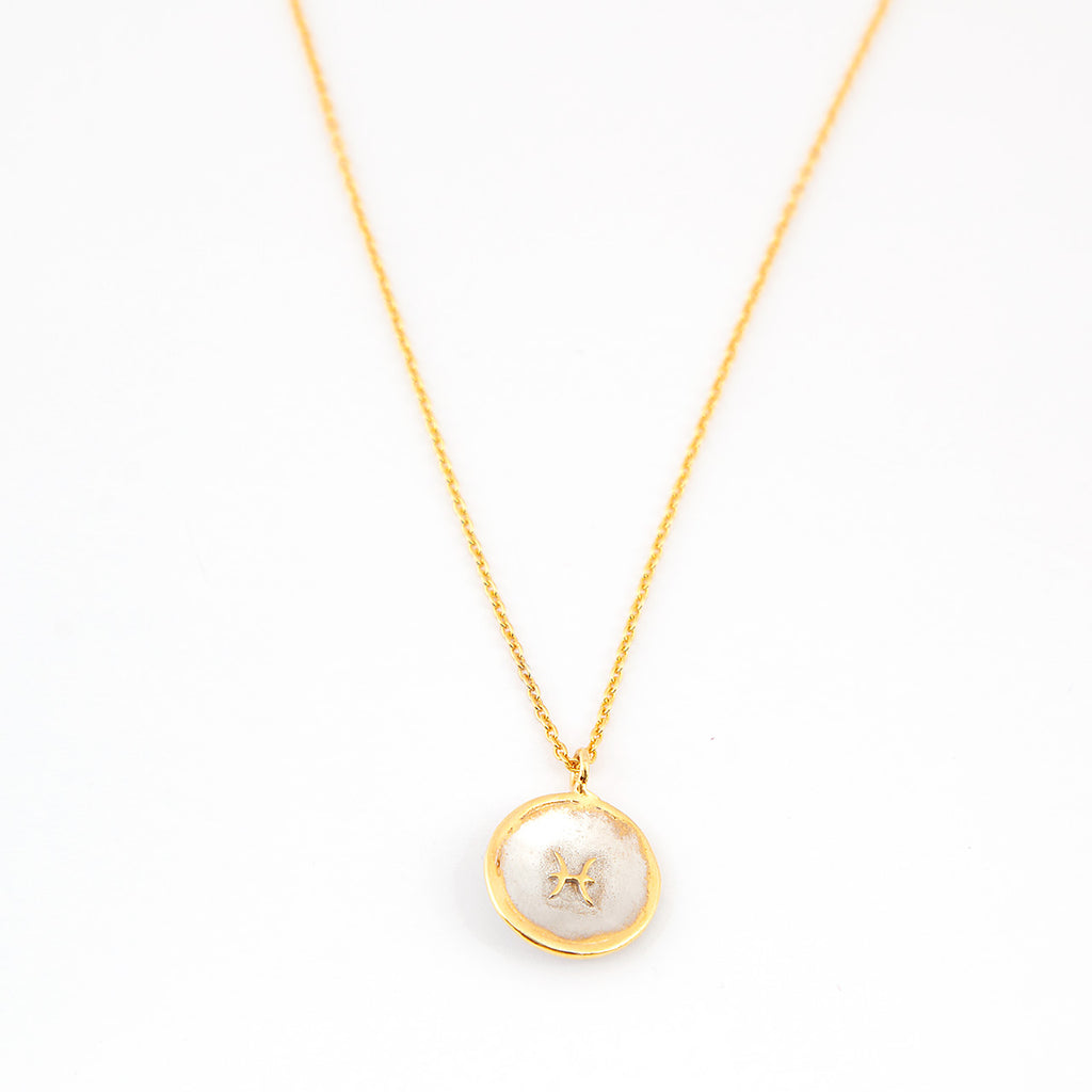 Constellation necklace Pisces - sterling silver-NuNu jewellery