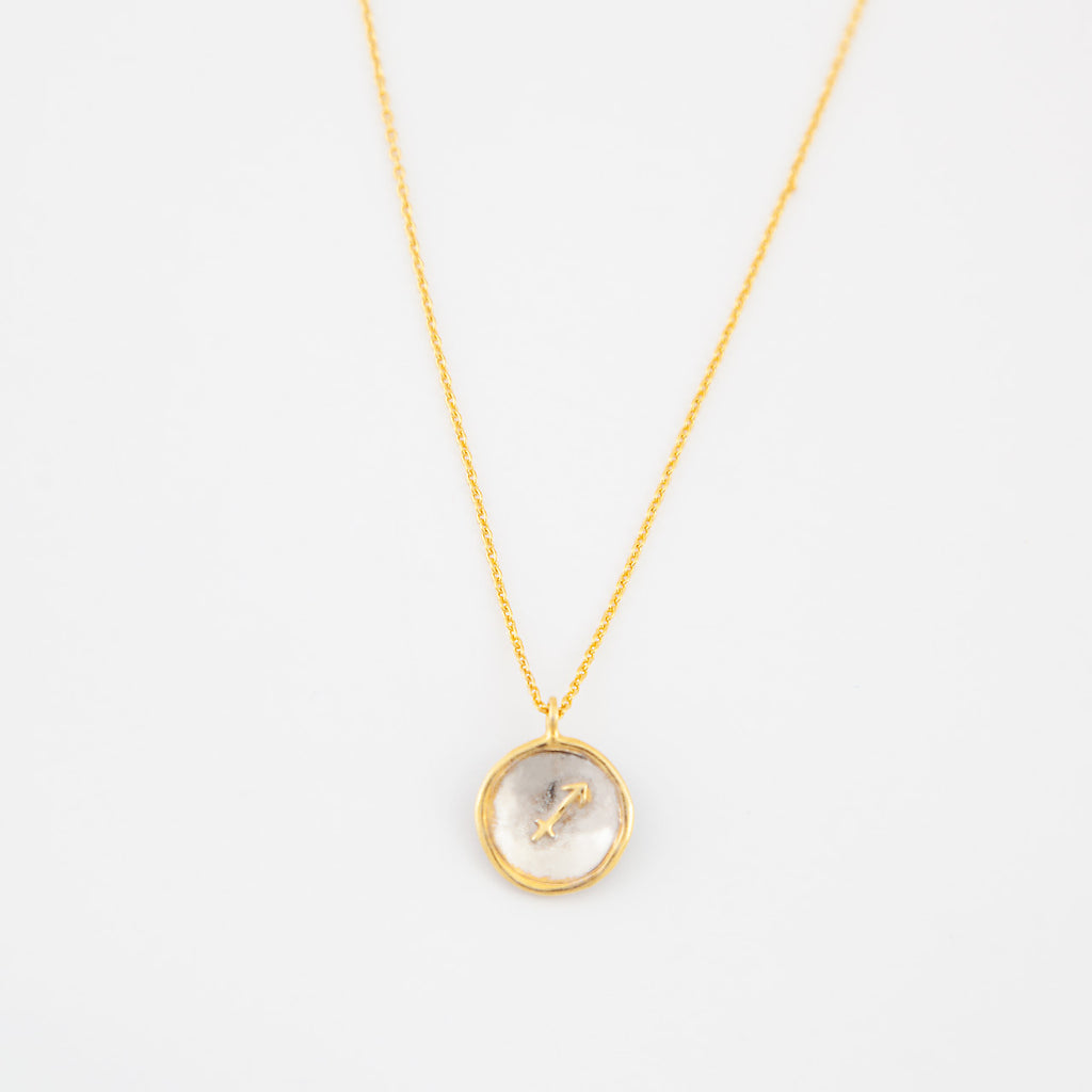 Constellation necklace Sagittarius - sterling silver-NuNu jewellery
