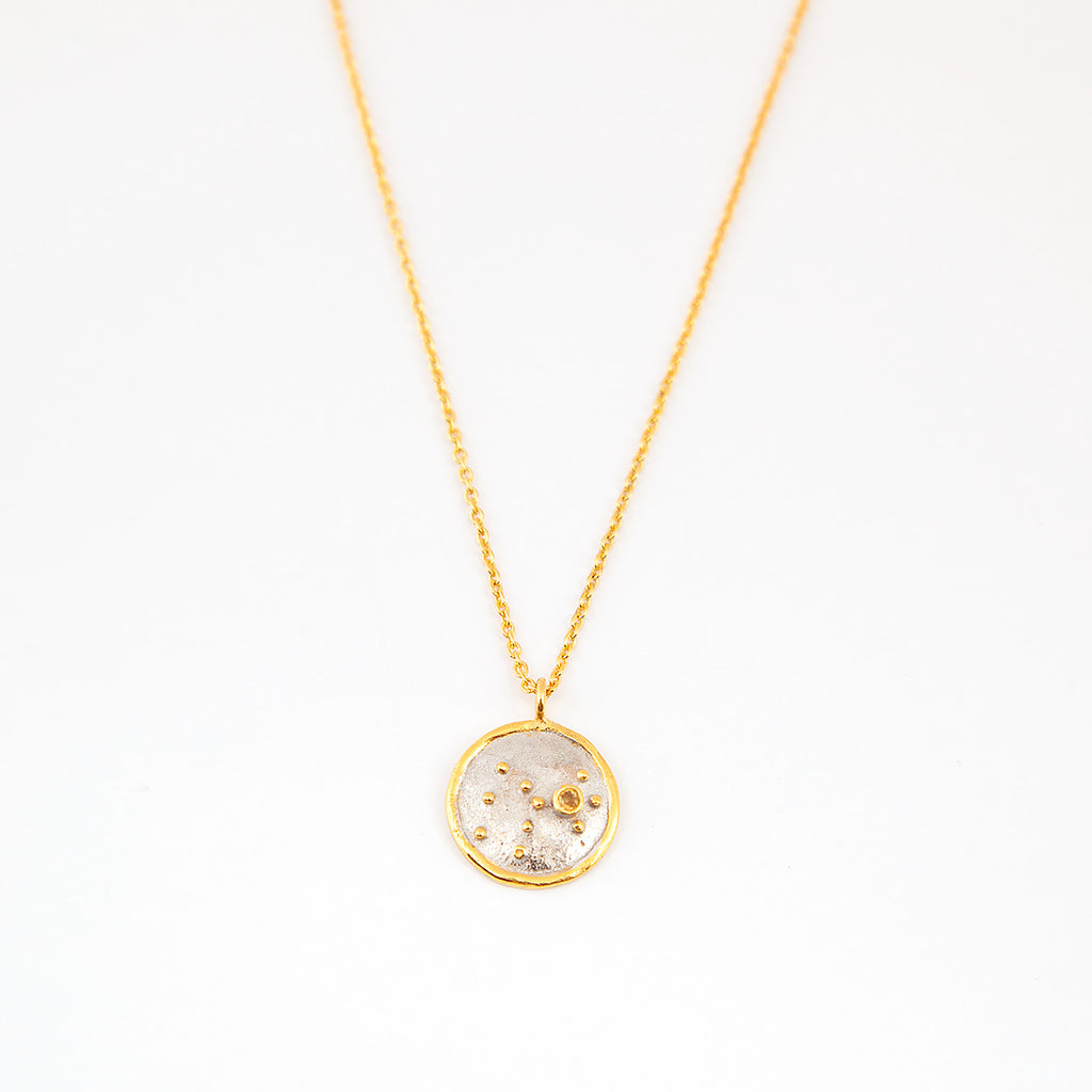 Constellation necklace Scorpio - sterling silver-NuNu jewellery