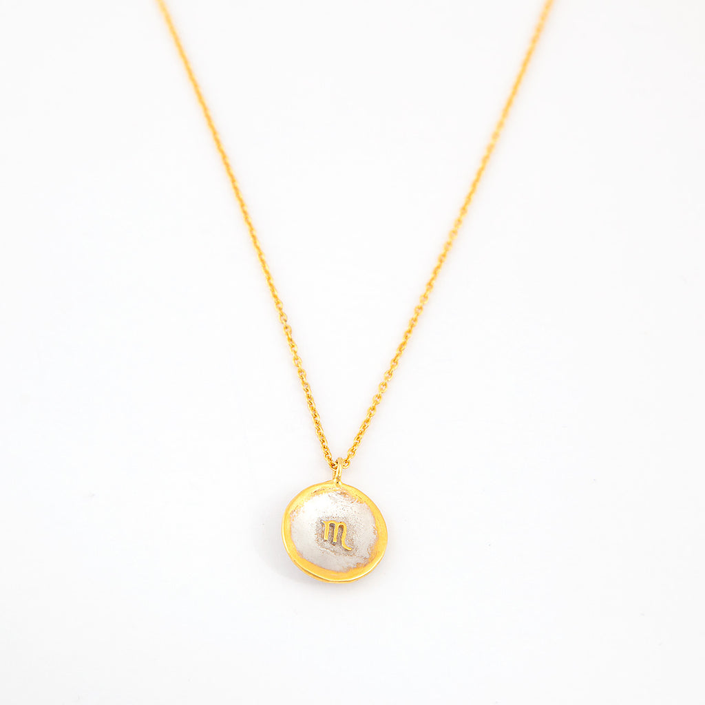 Constellation necklace Scorpio - sterling silver-NuNu jewellery