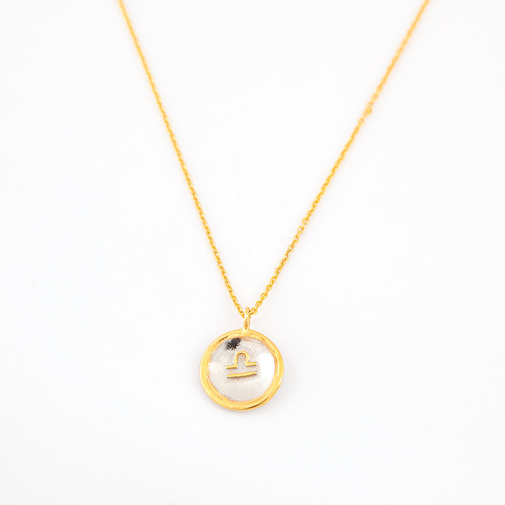 Constellation necklace Libra - sterling silver-NuNu jewellery