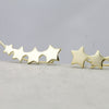 Sterling Silver Four Stars Earrings Climbers - sterling silver-NuNu jewellery