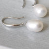 Handmade Sterling Silver Fresh Water Pearl Earrings - sterling silver-NuNu jewellery
