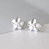 Sterling Silver Forget Me Not Flower Earrings Studs - sterling silver-NuNu jewellery