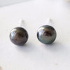 Sterling Silver Freshwater Pearl Ear Studs - sterling silver-NuNu jewellery
