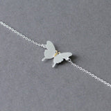 Sterling Silver Butterfly Bracelet - sterling silver-NuNu jewellery