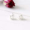 Sterling Silver Friendship Knot Ear Studs Earrings - sterling silver-NuNu jewellery