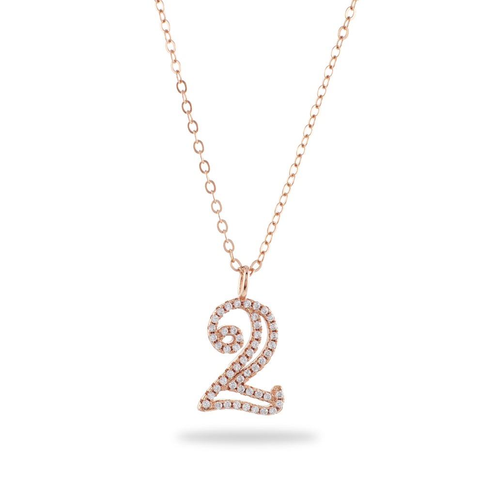 My Lucky Number Necklace - sterling silver-NuNu jewellery