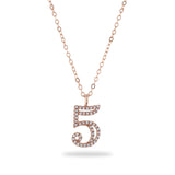 My Lucky Number Necklace - sterling silver-NuNu jewellery