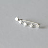 Sterling Silver Five Little Stars Ear Climbers - sterling silver-NuNu jewellery